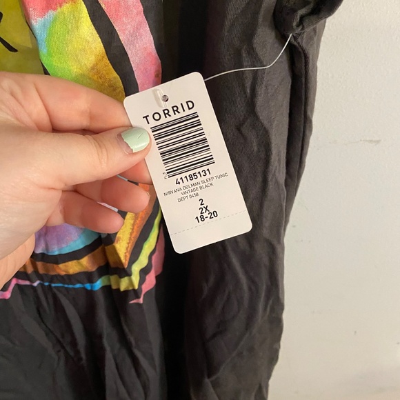 Nirvana Women's Black Sleep Shirt - Picture 3 of 4